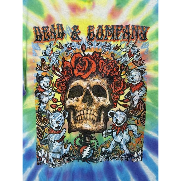 Dead And Company 2019 Tour T Shirt Mens Size Large Grateful Dead Tie Dye Hippie - Picture 4 of 16